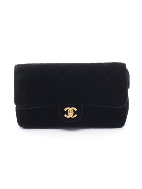 Chanel Backpack Quilted Black Fabric main image 9